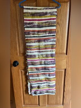 Striped Cotton Runner - Multicolor - 82” Long by World Market